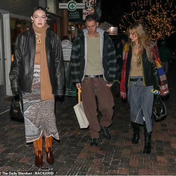 Cop Copine Vintage Y2K Denim Wrap Midi Skirt As Seen On Bella Hadid size Medium - Picture 4 of 16